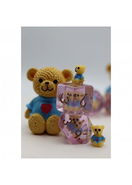 Dice 7-Set: Teddy Bear